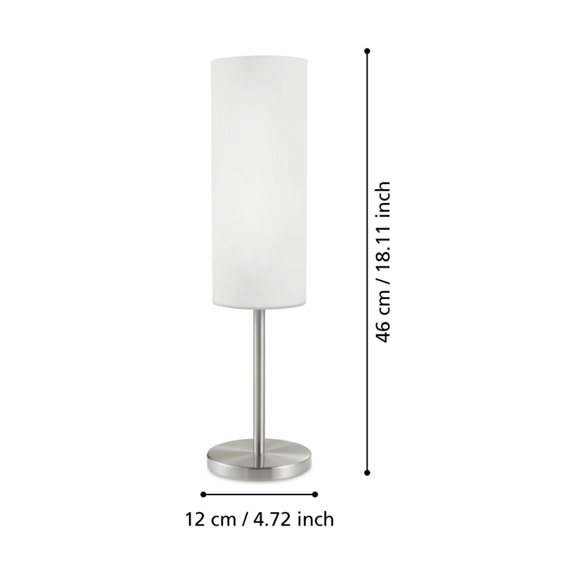 TROY 3 НАСТ. ЛАМПА М.ХР/ОПАЛ 1X100W E27 TROY 3 НАСТ. ЛАМПА М.ХР/ОПАЛ 1X100W E27