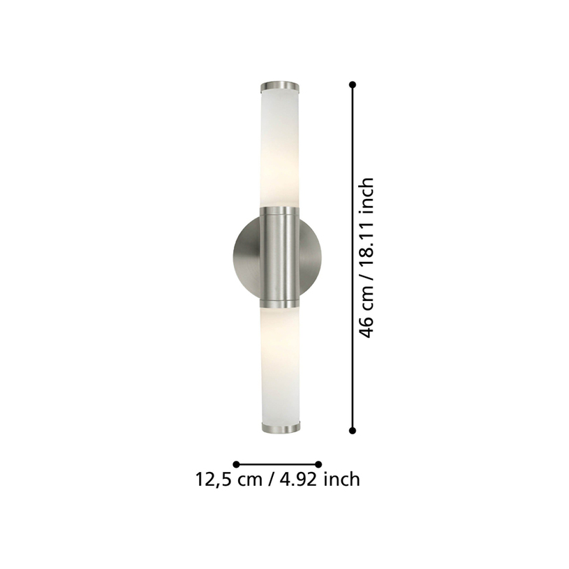 АПЛИК PALMERA 2ХЕ14 НИК.-МАТ/ОПАЛ IP44 АПЛИК PALMERA 2ХЕ14 НИК.-МАТ/ОПАЛ IP44