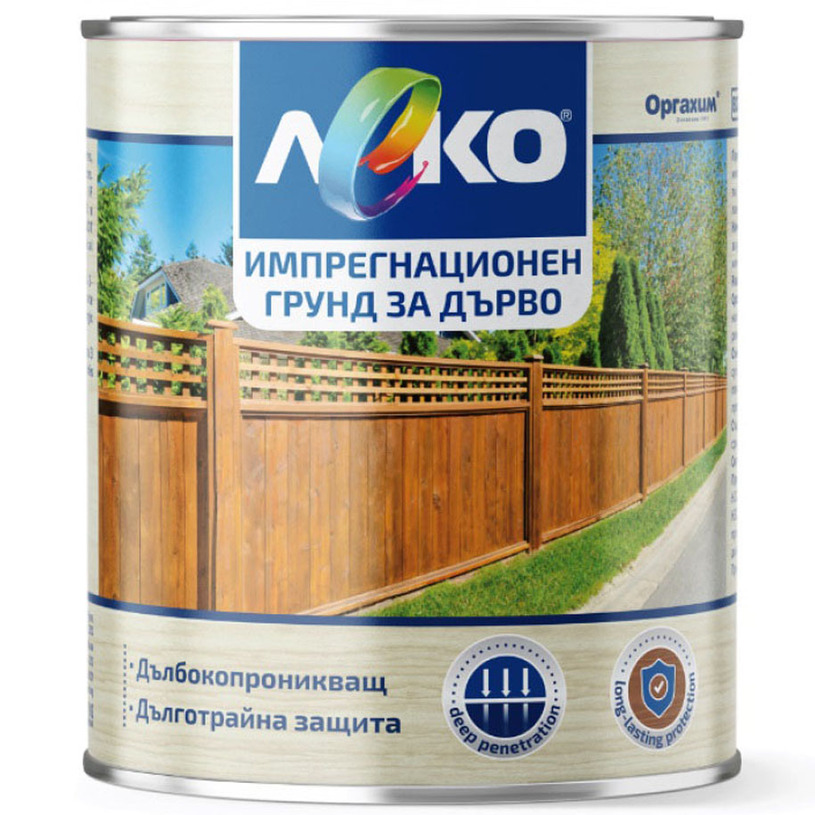 LEKO ИМПРЕГНИРАЩ ГРУНД ЗА ДЪРВО 750 ml LEKO ИМПРЕГНИРАЩ ГРУНД ЗА ДЪРВО 750 ml