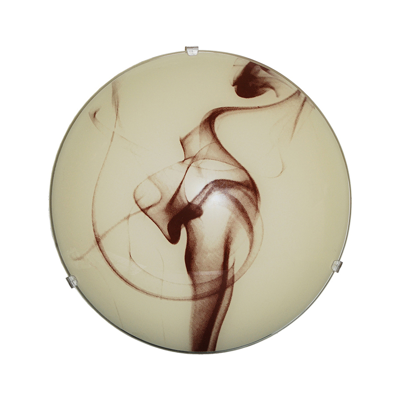 Плафон ДИМ Ф30 екрю/кафяв Плафон ДИМ Ф30 екрю/кафяв