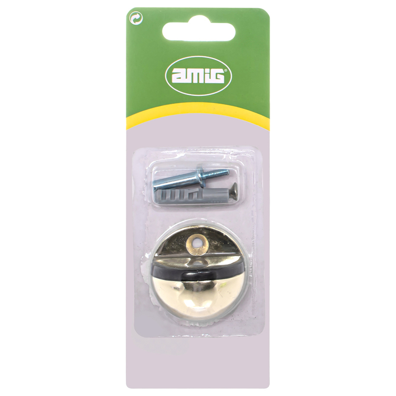 СТОПЕР ЗА ВРАТА, МЕСИНГ+ЧЕРНА ГУМА МОД.1 СТОПЕР ЗА ВРАТА, МЕСИНГ+ЧЕРНА ГУМА МОД.1