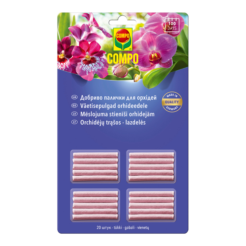 ТОР НА ПРЪЧКИ ЗА ОРХИДЕИ 20БР COMPO ТОР НА ПРЪЧКИ ЗА ОРХИДЕИ 20БР COMPO