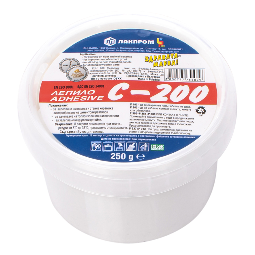 LACKPROM ЛЕПИЛО C 200 250 g LACKPROM ЛЕПИЛО C 200 250 g