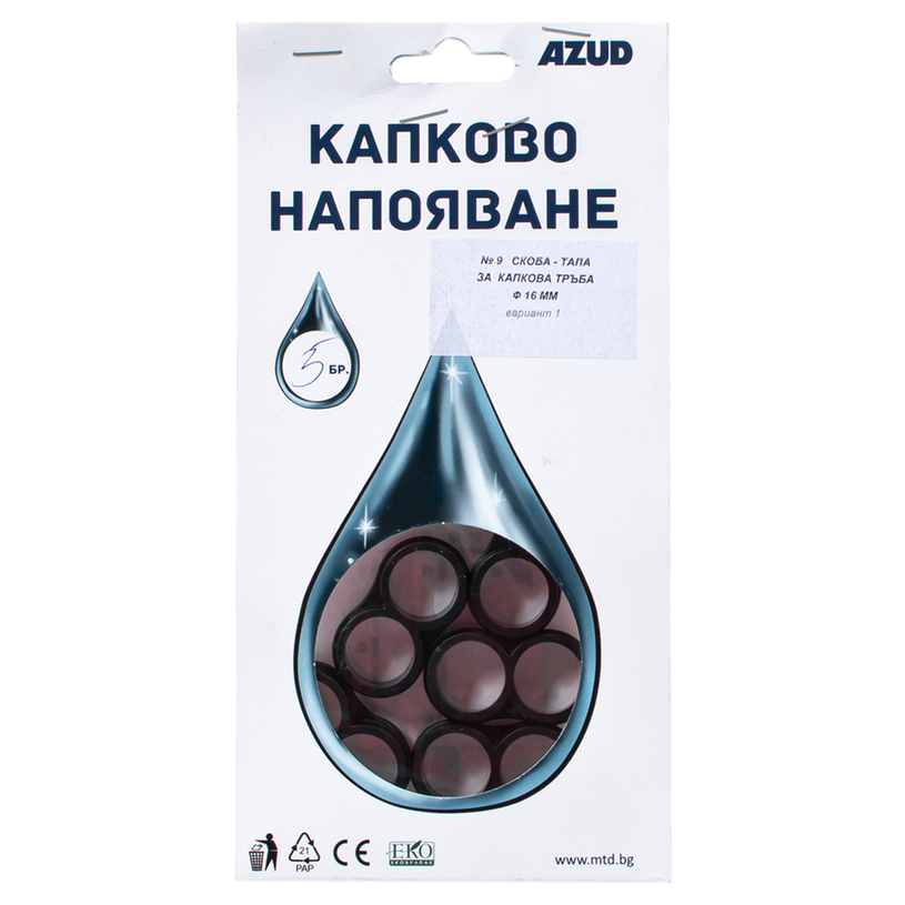 СКОБА-ТАПА Ф16 - (5БР.) СКОБА-ТАПА Ф16 - (5БР.)