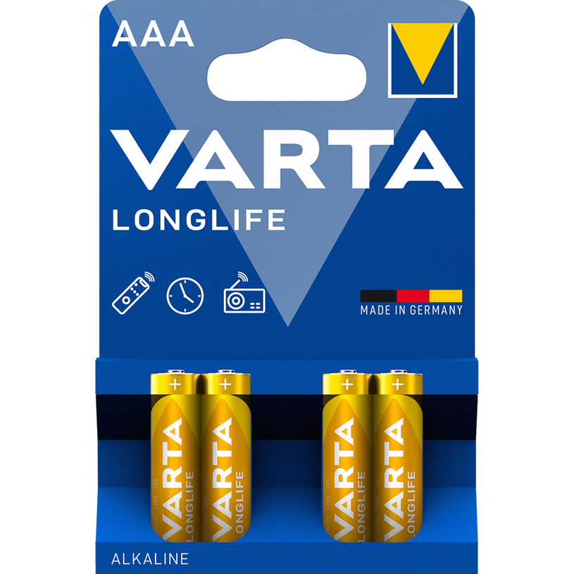 БАТЕРИИ VARTA 4XAAA ALKALINE LONG LIFE БАТЕРИИ VARTA 4XAAA ALKALINE LONG LIFE