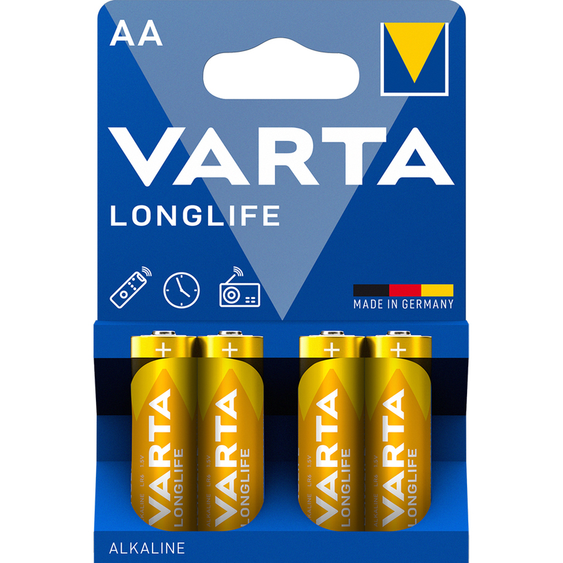 БАТЕРИИ VARTA 4XAA ALKALINE LONG LIFE БАТЕРИИ VARTA 4XAA ALKALINE LONG LIFE