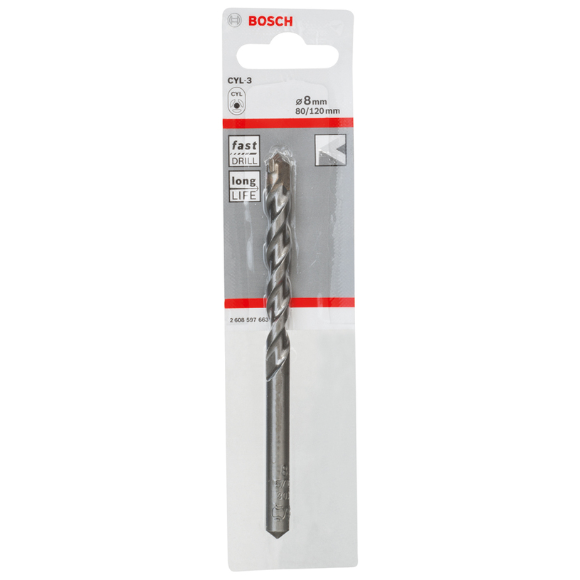 BOSCH, СВРЕДЛО ЗА БЕТОН 8Х80 ММ BOSCH, С BOSCH, СВРЕДЛО ЗА БЕТОН 8Х80 ММ BOSCH, С