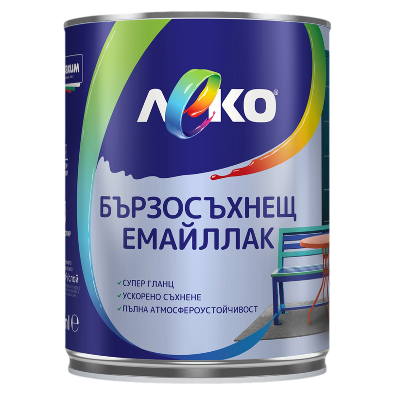 LEKO БЪРЗОСЪХНЕЩ ЕМАЙЛЛАК 9005 650 ml LEKO БЪРЗОСЪХНЕЩ ЕМАЙЛЛАК 9005 650 ml