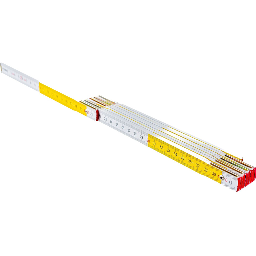 Дърводелски метър, дълж. 2м,бяло и жълто Дърводелски метър, дълж. 2м,бяло и жълто