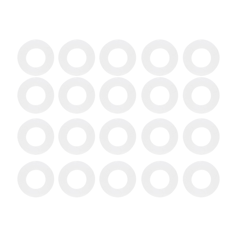 Шайба пластм.бяла М5 5,3х10х1,0мм DIN125 Шайба пластм.бяла М5 5,3х10х1,0мм DIN125