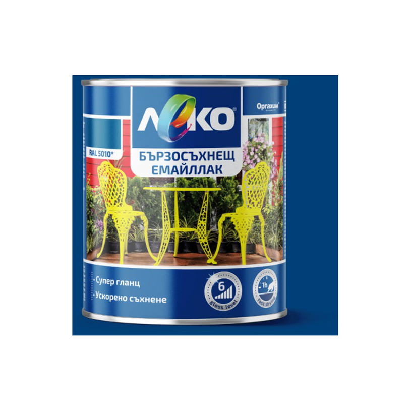 LEKO ЕМ.ЛАК СУПЕР ГЛАНЦ БС RAL5010 2.5L LEKO ЕМ.ЛАК СУПЕР ГЛАНЦ БС RAL5010 2.5L