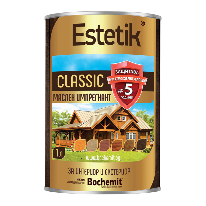 ESTETIK ИМПРЕГНАНТ ЗА ДЪРВО ОРЕХ 1 L ESTETIK ИМПРЕГНАНТ ЗА ДЪРВО ОРЕХ 1 L