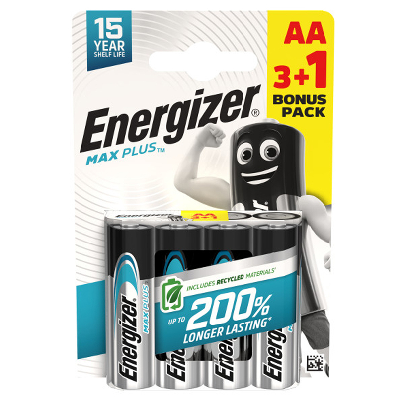БАТ.ENERGIZER MAX PLUS AA/1,5V/3+1бр. БАТ.ENERGIZER MAX PLUS AA/1,5V/3+1бр.