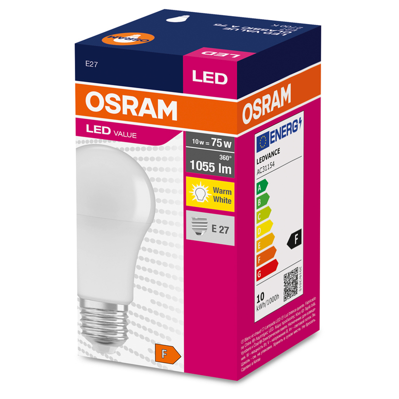 LED кр E27 10W 1055Lm 2700K OSRAM LED кр E27 10W 1055Lm 2700K OSRAM