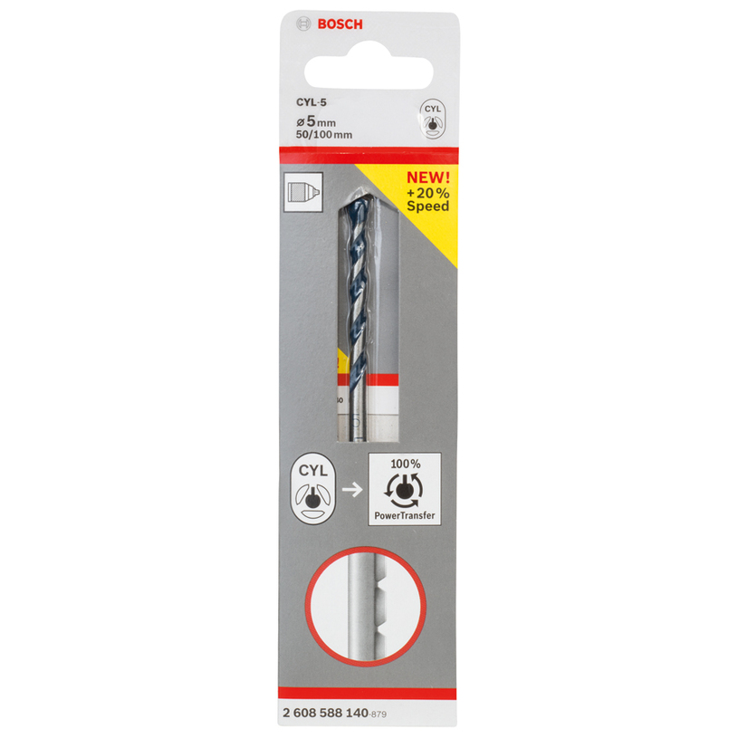 BOSCH СВРЕДЛО ЗА БЕТОН CYL-5 5X50X100MM BOSCH СВРЕДЛО ЗА БЕТОН CYL-5 5X50X100MM
