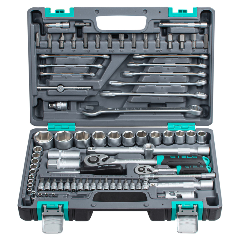 К-т инструменти 82 части 1/2"и 1/4" К-т инструменти 82 части 1/2"и 1/4"