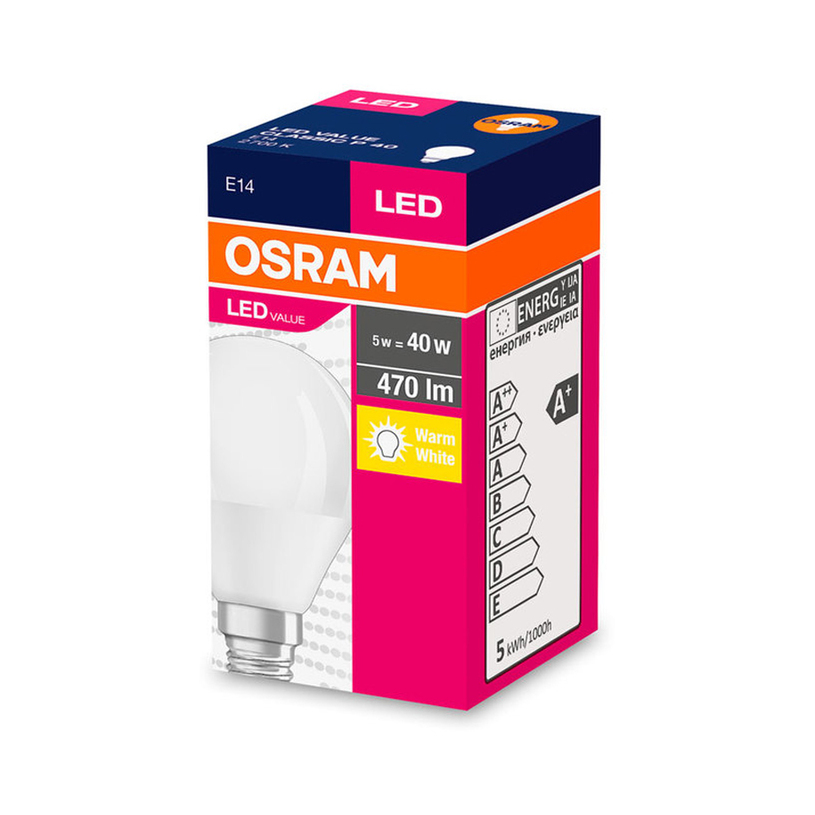 LED кр E14 5W 470Lm 2700K топче OSRAM LED кр E14 5W 470Lm 2700K топче OSRAM