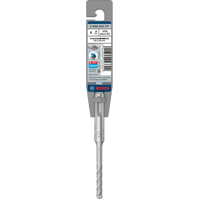 BOSCHSDS PLUS-5X СВРЕДЛО 6X50X110 BOSCHSDS PLUS-5X СВРЕДЛО 6X50X110