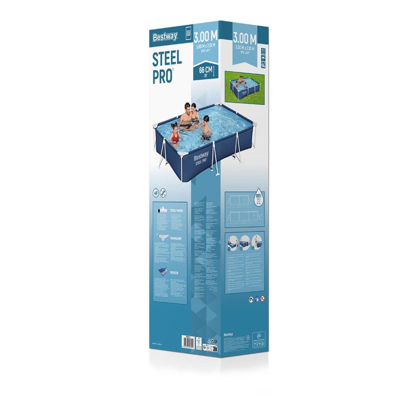 БАСЕЙН 300X201X66CM 56404 STEEL PRO БАСЕЙН 300X201X66CM 56404 STEEL PRO