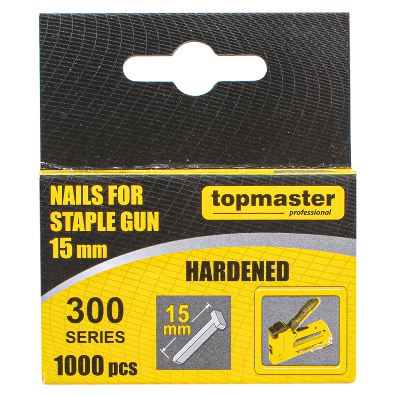 Пирони за такер 15 mm тип 300 1000бр TMP Пирони за такер 15 mm тип 300 1000бр TMP