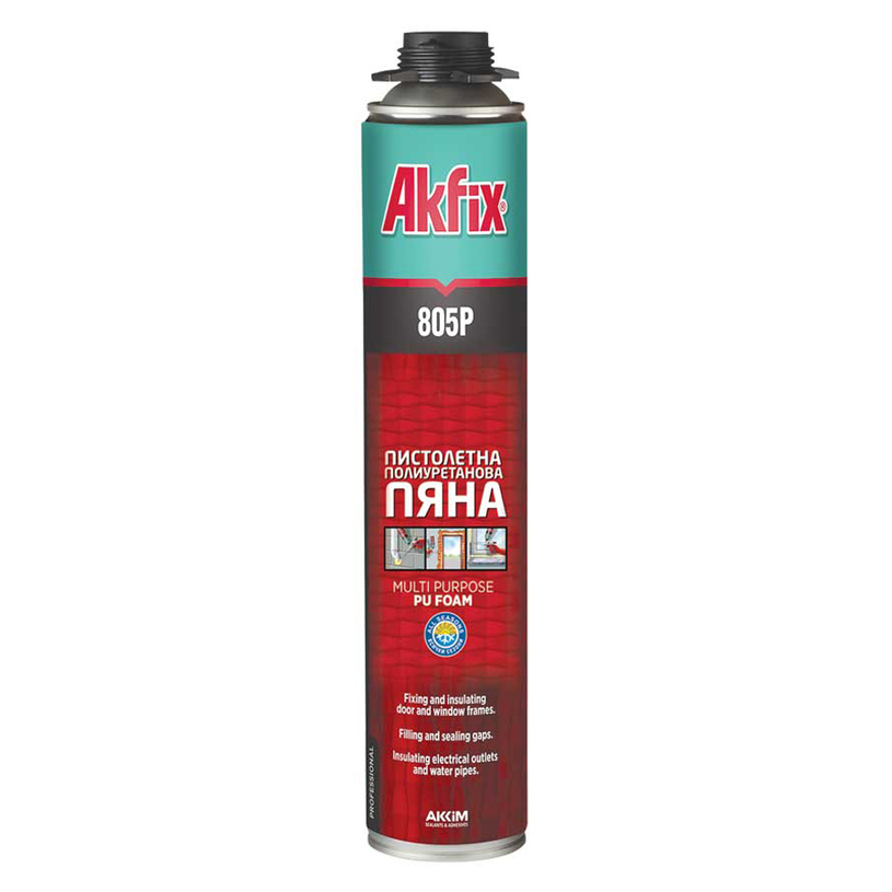 ПОЛИУР.ПЯНА 805P ПИСТОЛЕТНА 750ml AKFIX ПОЛИУР.ПЯНА 805P ПИСТОЛЕТНА 750ml AKFIX