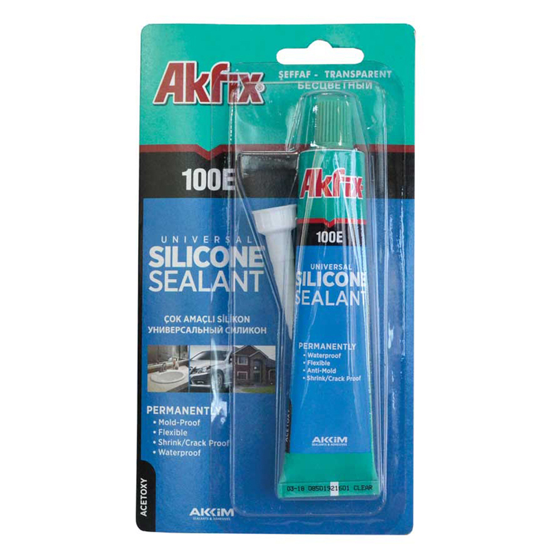 СИЛИКОН УНИВЕРСАЛ 100E-бял 50ml AKFIX СИЛИКОН УНИВЕРСАЛ 100E-бял 50ml AKFIX