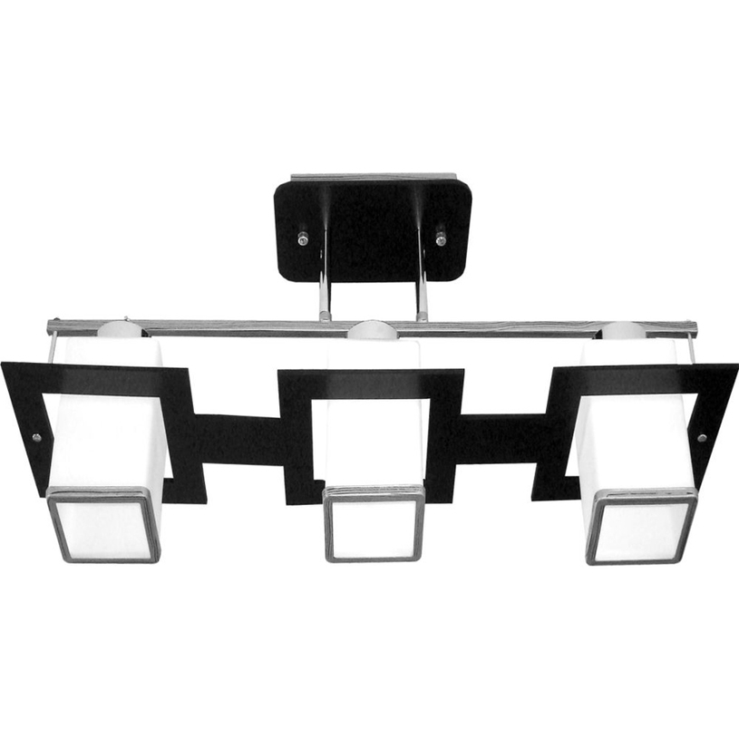 Полилей CUBE 3XE27 60W бял+кафяво Полилей CUBE 3XE27 60W бял+кафяво