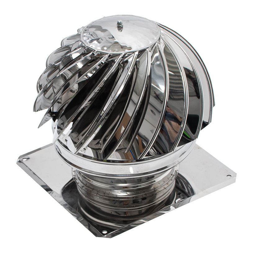 ВЪРТЯЩА ШАПКА С ПЛАНКА ИНОКС 30x30cm ВЪРТЯЩА ШАПКА С ПЛАНКА ИНОКС 30x30cm