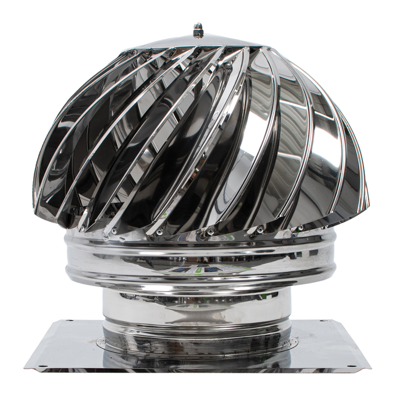 ВЪРТЯЩА ШАПКА С ПЛАНКА ИНОКС 30x30cm ВЪРТЯЩА ШАПКА С ПЛАНКА ИНОКС 30x30cm