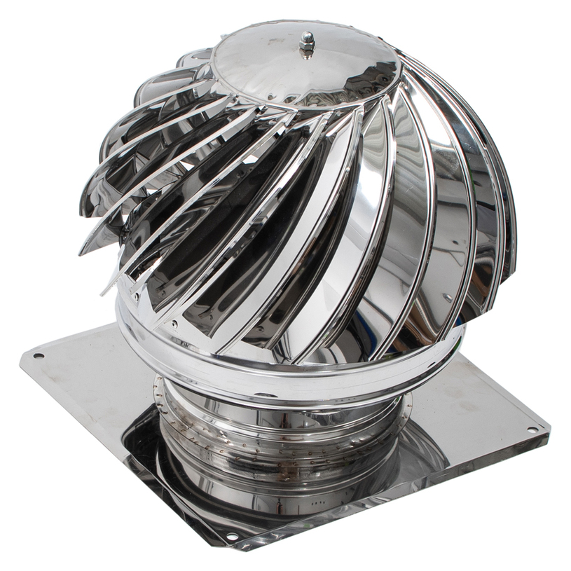 ВЪРТЯЩА ШАПКА С ПЛАНКА ИНОКС 30x30cm ВЪРТЯЩА ШАПКА С ПЛАНКА ИНОКС 30x30cm