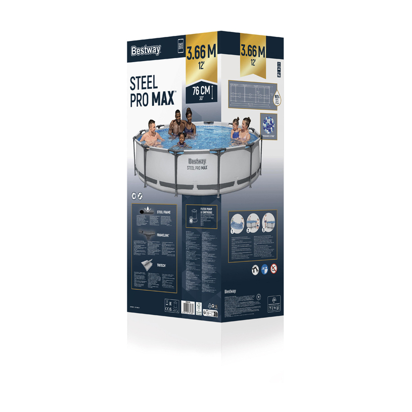 БАСЕЙН 366x76 ФИЛ BESTW 56416 STEEL PRO БАСЕЙН 366x76 ФИЛ BESTW 56416 STEEL PRO