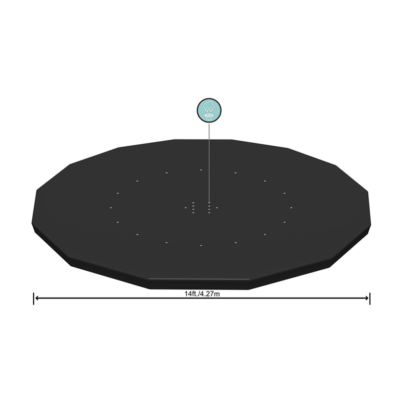 ПОКРИВАЛО БАСЕЙН 427см BESTW 58248 STEEL ПОКРИВАЛО БАСЕЙН 427см BESTW 58248 STEEL