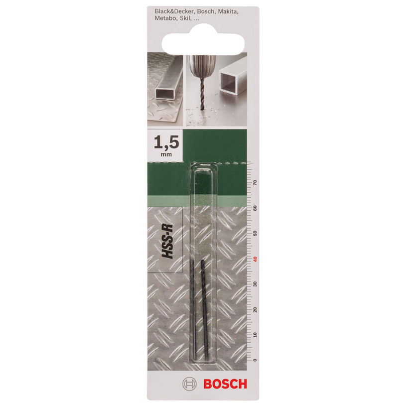 BOSCH, 2 СВРЕДЛA HSS-R 1.5X18X40 ММ BOSCH, 2 СВРЕДЛA HSS-R 1.5X18X40 ММ