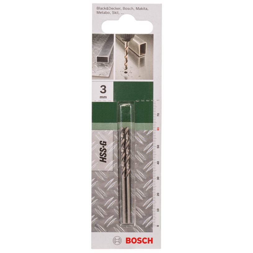 BOSCH, 2 СВРЕДЛA HSS-G 3X33X61 ММ BOSCH, 2 СВРЕДЛA HSS-G 3X33X61 ММ