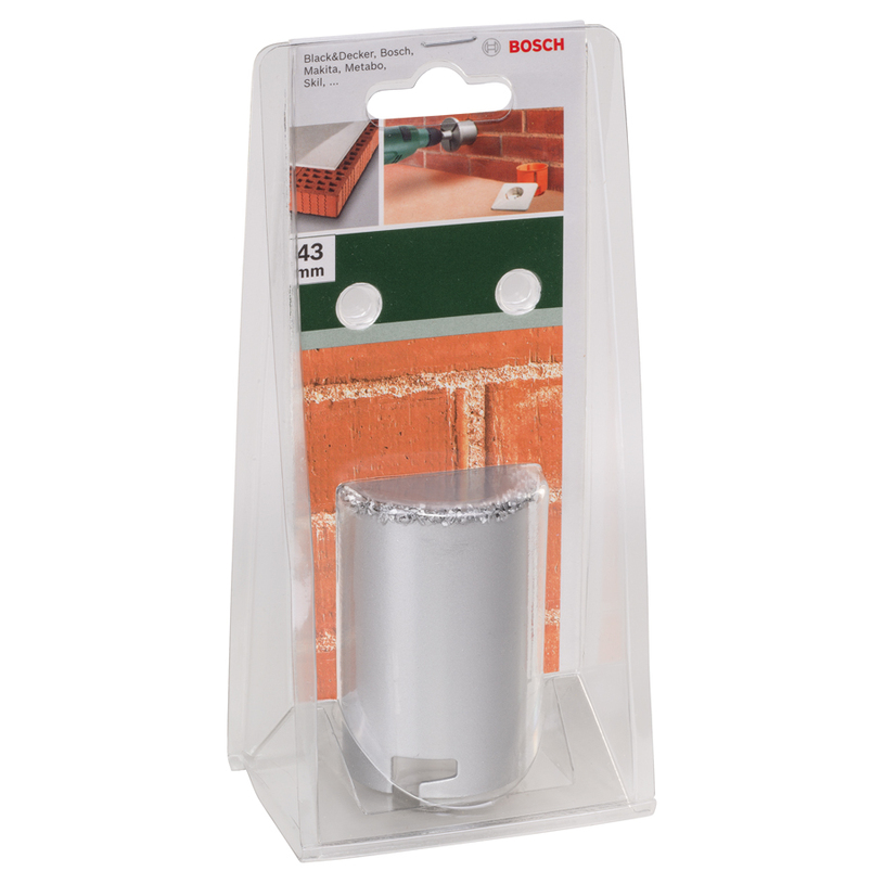 BOSCH, БОРКОРОНА HM 43 MM BOSCH, БОРКОРОНА HM 43 MM