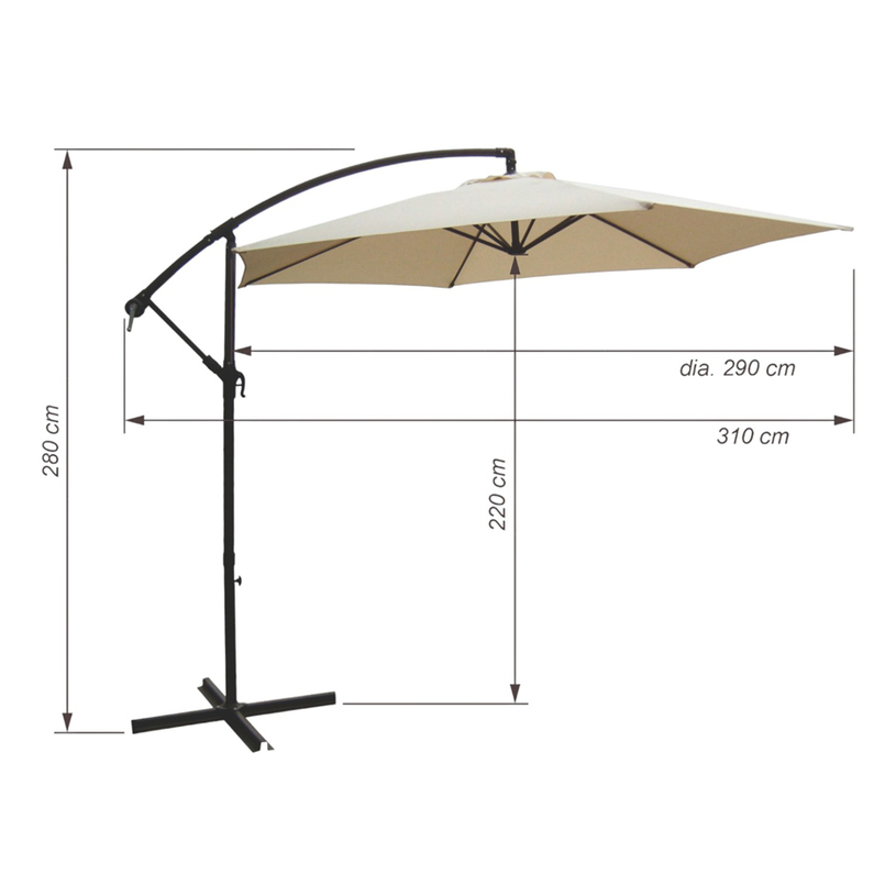 ЧАДЪР КАМБАНА Ф 300cm 6 РЕБРА HD-1538 ЧАДЪР КАМБАНА Ф 300cm 6 РЕБРА HD-1538
