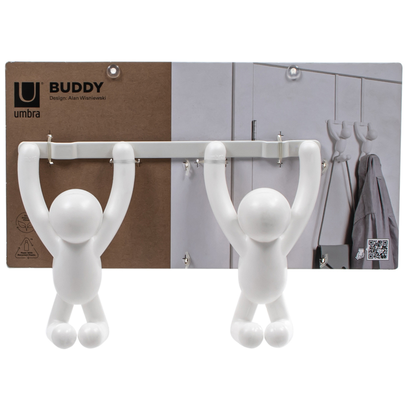 ЗАКАЧАЛКА ЗА ВРАТА 'BUDDY' ДВОЙНА БЯЛА ЗАКАЧАЛКА ЗА ВРАТА 'BUDDY' ДВОЙНА БЯЛА