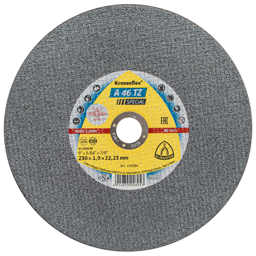 KLINGSPOR ДИСК ЗА INOX 230X1,9 KLINGSPOR ДИСК ЗА INOX 230X1,9