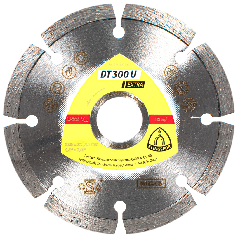 KLINGSPOR ДИАМАНТЕН ДИСК СЕГМ. 115X1,6 KLINGSPOR ДИАМАНТЕН ДИСК СЕГМ. 115X1,6