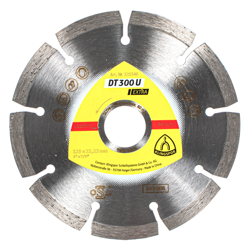 KLINGSPOR ДИАМАНТЕН ДИСК СЕГМ. 125X1,6 KLINGSPOR ДИАМАНТЕН ДИСК СЕГМ. 125X1,6