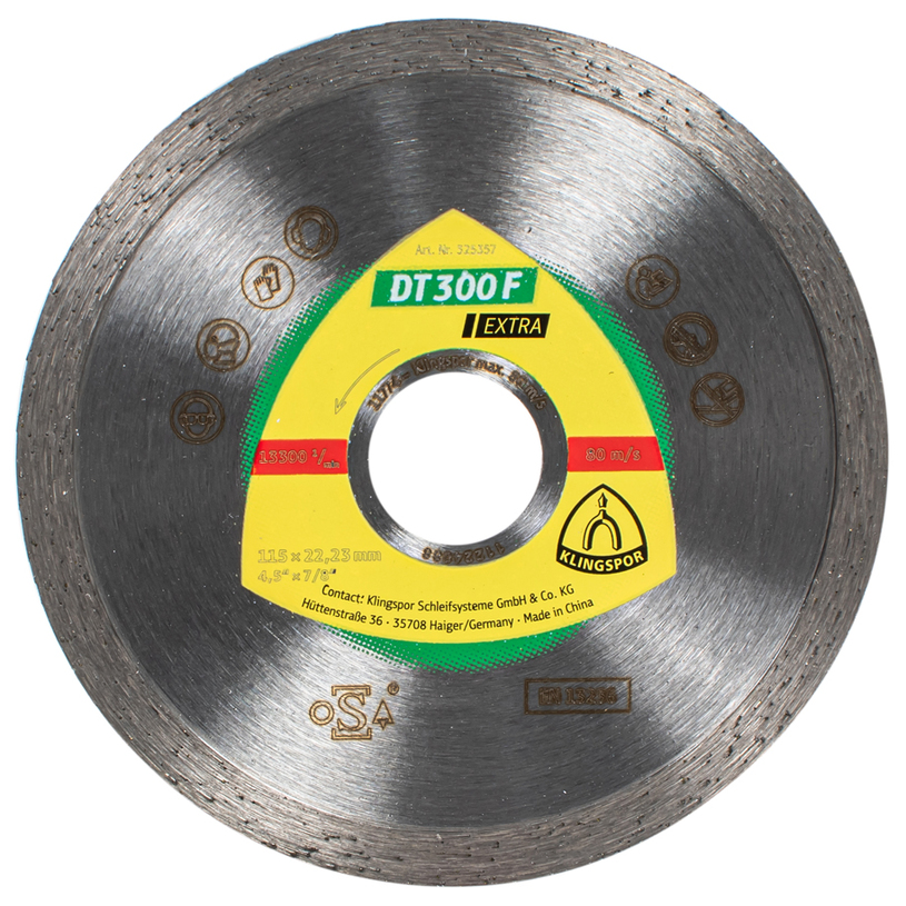 KLINGSPOR ДИАМ.ДИСК ЗА ПЛОЧКИ 230X2,5 KLINGSPOR ДИАМ.ДИСК ЗА ПЛОЧКИ 230X2,5