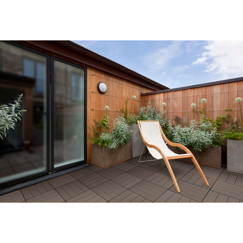 ДЕКИНГ ПЛОЧКА WPC 30x30cm КАФЕ ДЕКИНГ ПЛОЧКА WPC 30x30cm КАФЕ