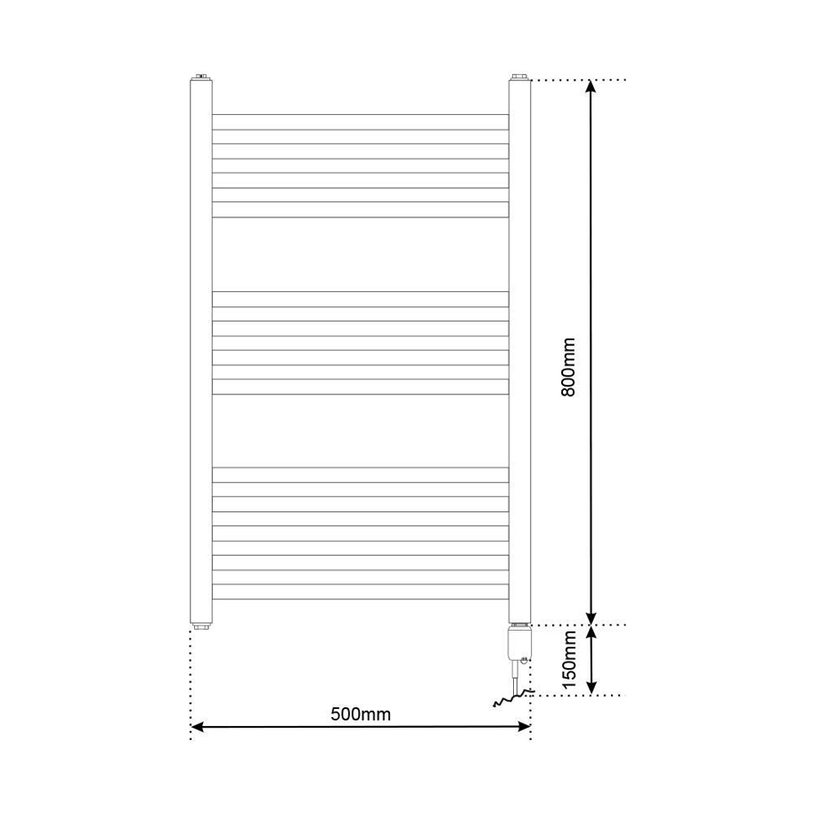 EЛ. ЛИРА ЗА БАНЯ TEDAN EUROPA BLACK 500W EЛ. ЛИРА ЗА БАНЯ TEDAN EUROPA BLACK 500W