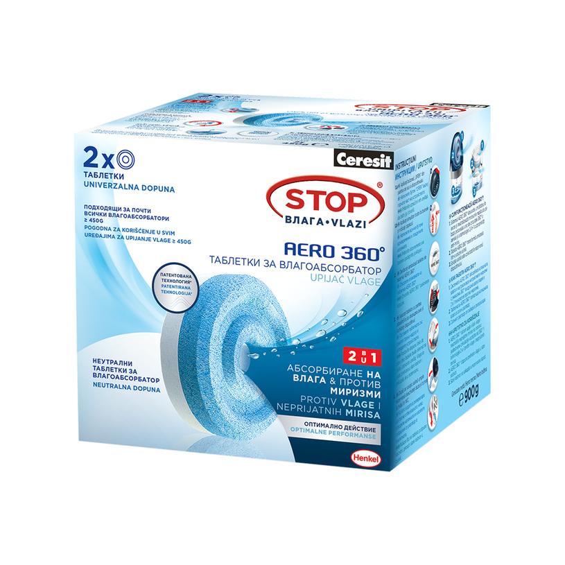 ТАБЛЕТКИ STOP ВЛАГА НЕУТРАЛЕН 2Х450 g ТАБЛЕТКИ STOP ВЛАГА НЕУТРАЛЕН 2Х450 g