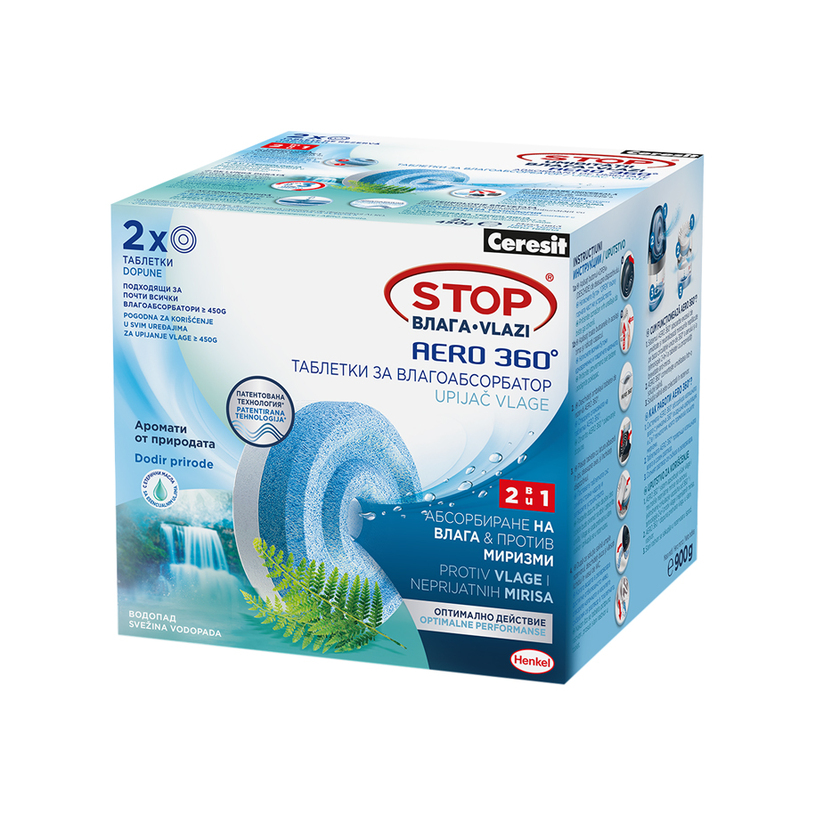 ТАБЛЕТКИ STOP ВЛАГА ВОДОПАД 2Х450 g ТАБЛЕТКИ STOP ВЛАГА ВОДОПАД 2Х450 g