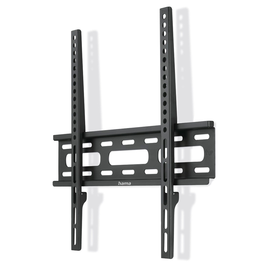 HAMA 220807 Fixed TV Wall Mount, up to 75" and 40 kg, Black