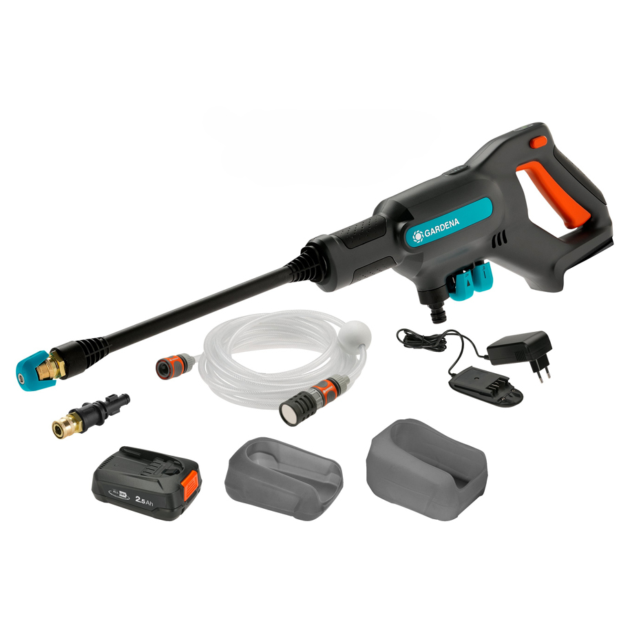 GARDENA AquaClean 24/18V P4A 14800-20 Cordless Pressure Washer with Battery and Charger