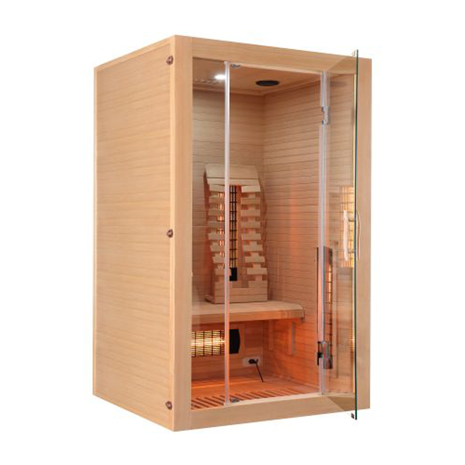 Canadian hemlock and 6 mm tempered glass