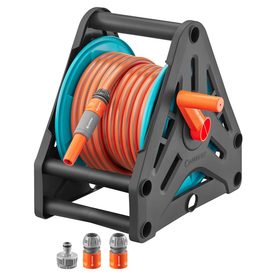 GARDENA 18980-29 Basic Hose Reel Set 20 m, 1/2" (13 mm)