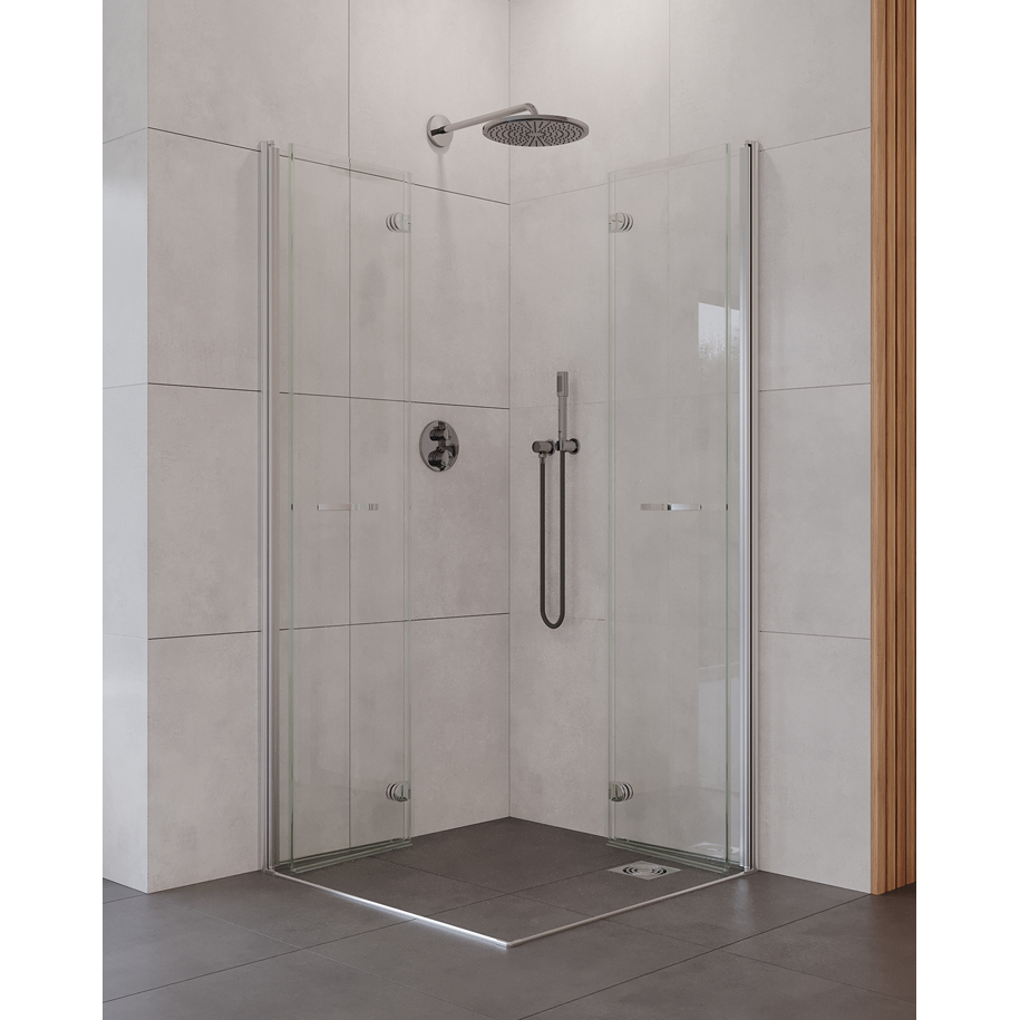 Bi-fold doors for tight bathrooms